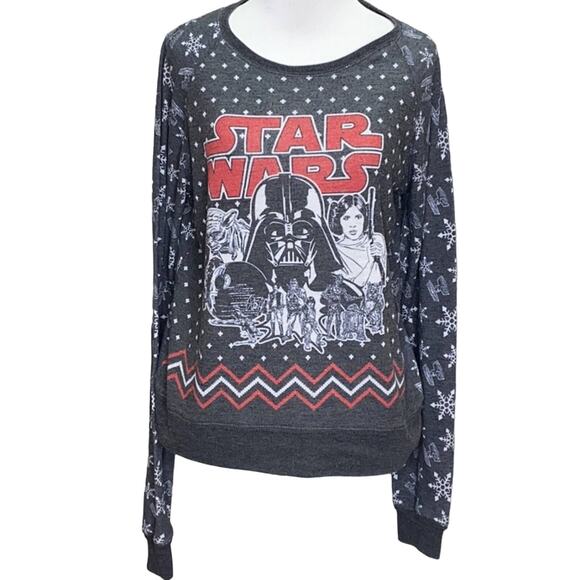 Star Wars Snowflake Graphic Sweatshirt Medium - Picture 1 of 6
